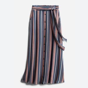 Raven Button Front Maxi Skirt